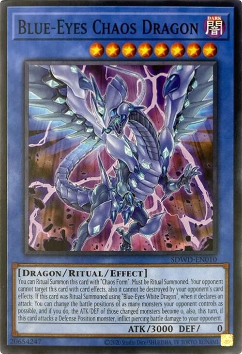 Blue-Eyes Chaos Dragon (Unlimited Misprint) [SDWD-EN010] Common | Exor Games Bridgewater