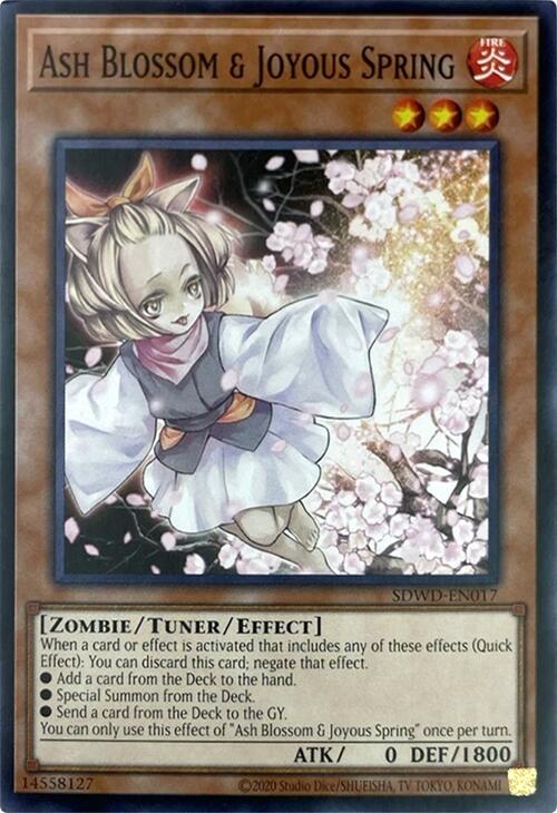 Ash Blossom & Joyous Spring (Unlimited Misprint) [SDWD-EN017] Common | Exor Games Bridgewater