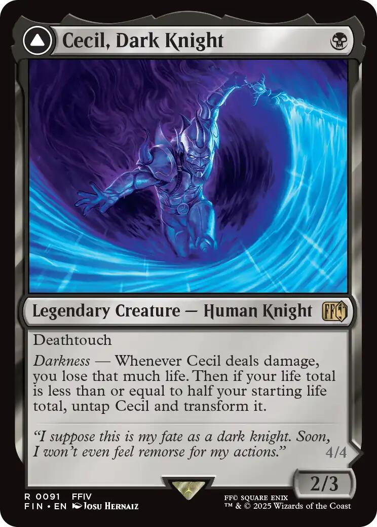 Cecil, Dark Knight // Cecil, Redeemed Paladin [FINAL FANTASY] | Exor Games Bridgewater