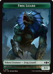 Frog Lizard // Dragon (0014) Double-Sided Token [Tarkir: Dragonstorm Commander Tokens] | Exor Games Bridgewater