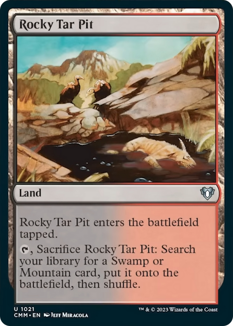 Rocky Tar Pit [Commander Masters] | Exor Games Bridgewater