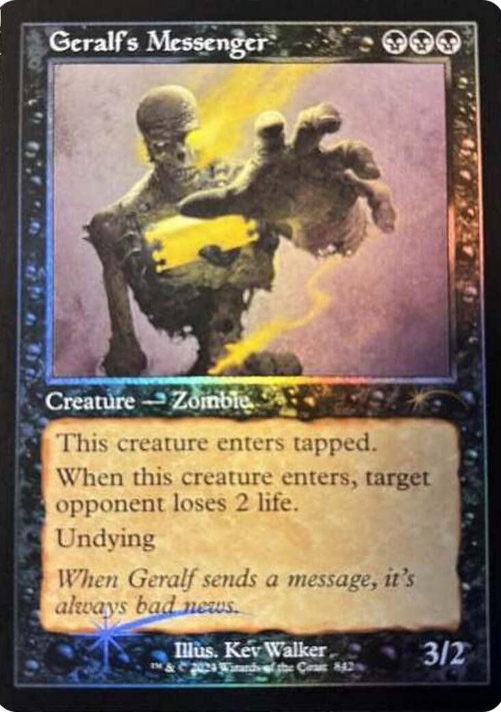 Geralf's Messenger (842) (Retro Frame) [Secret Lair Drop Series] | Exor Games Bridgewater