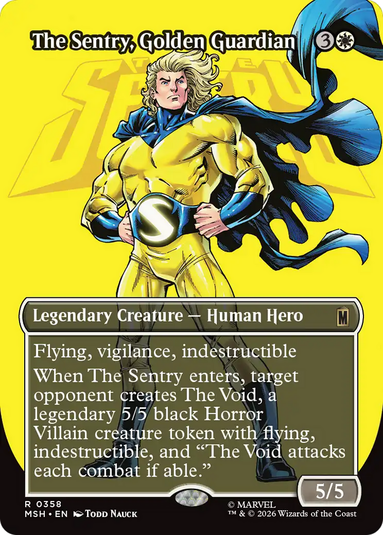 The Sentry, Golden Guardian (Borderless) [Marvel Super Heroes] | Exor Games Bridgewater