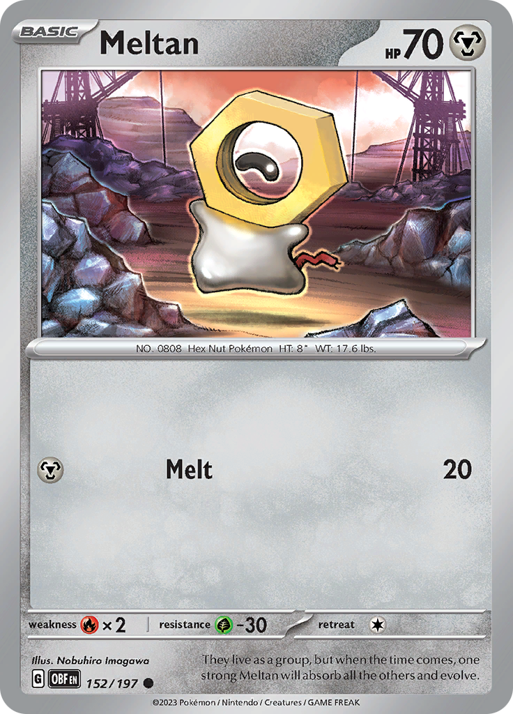 Meltan (152/197) [Scarlet & Violet: Obsidian Flames] | Exor Games Bridgewater