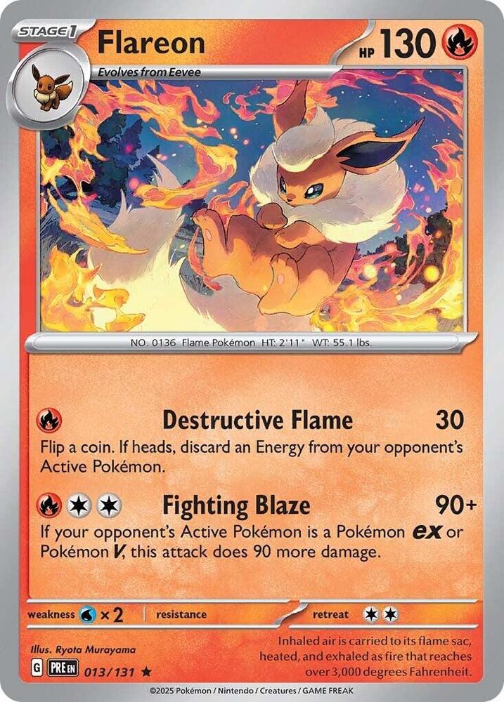 Flareon (013/131) [Scarlet & Violet: Prismatic Evolutions] | Exor Games Bridgewater