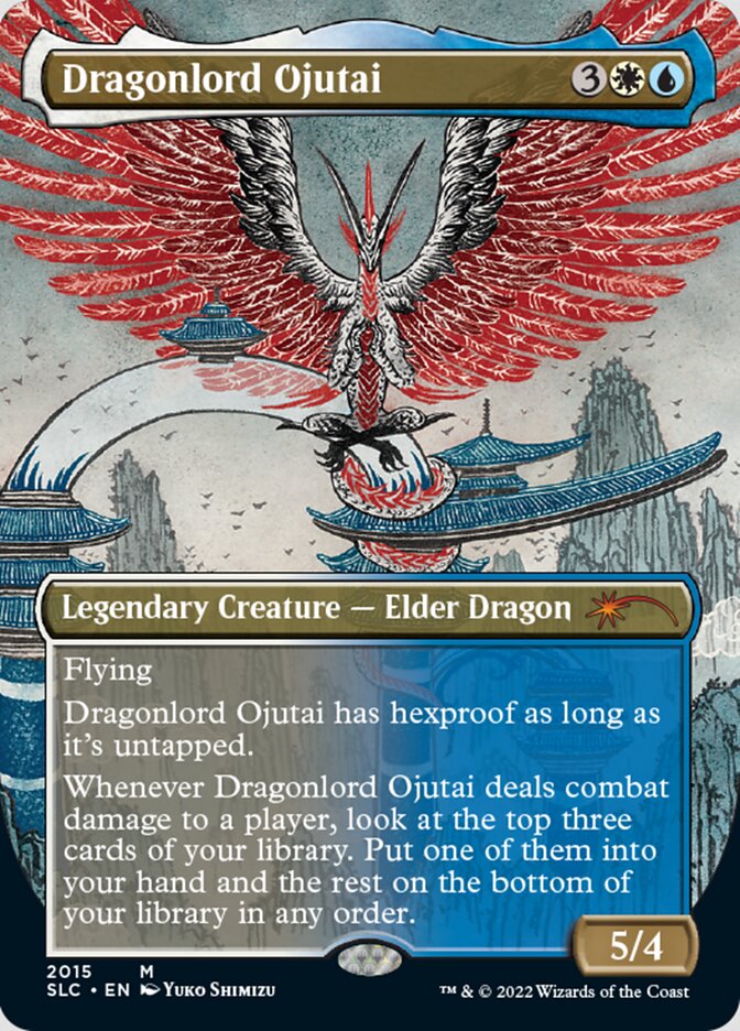 Dragonlord Ojutai (Borderless) [Secret Lair Countdown Kit] | Exor Games Bridgewater