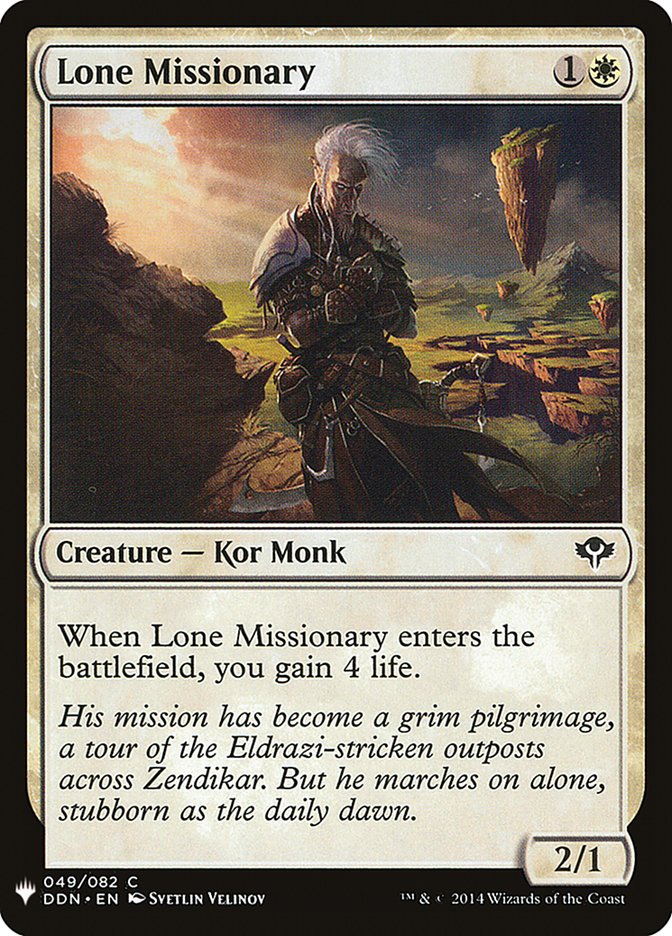 Lone Missionary [Mystery Booster] | Exor Games Bridgewater