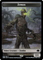 Zombie // Squirrel Double-Sided Token [Dominaria Remastered Tokens] | Exor Games Bridgewater