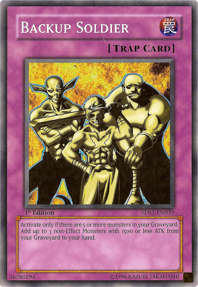 Backup Soldier [5DS1-EN035] Common | Exor Games Bridgewater