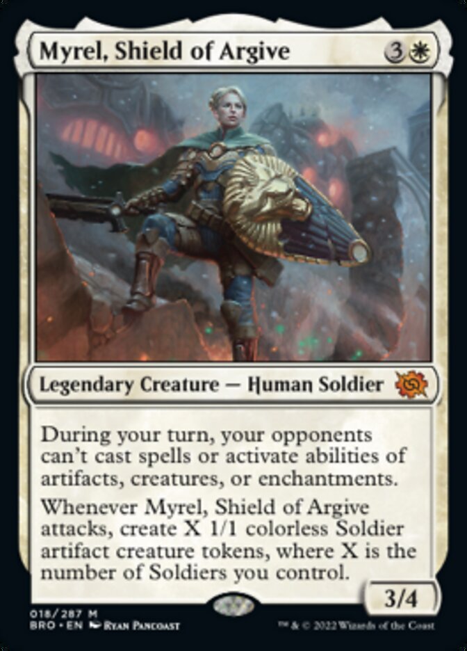 Myrel, Shield of Argive (Promo Pack) [The Brothers' War Promos] | Exor Games Bridgewater