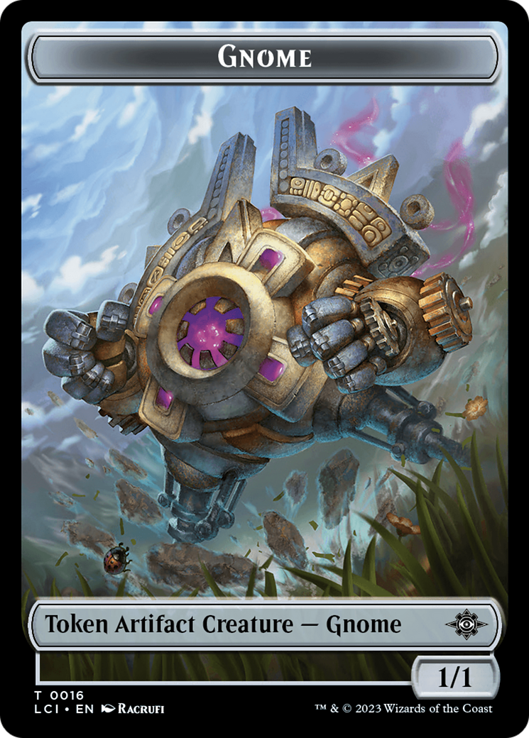 Gnome // Gnome Soldier Double-Sided Token [The Lost Caverns of Ixalan Tokens] | Exor Games Bridgewater