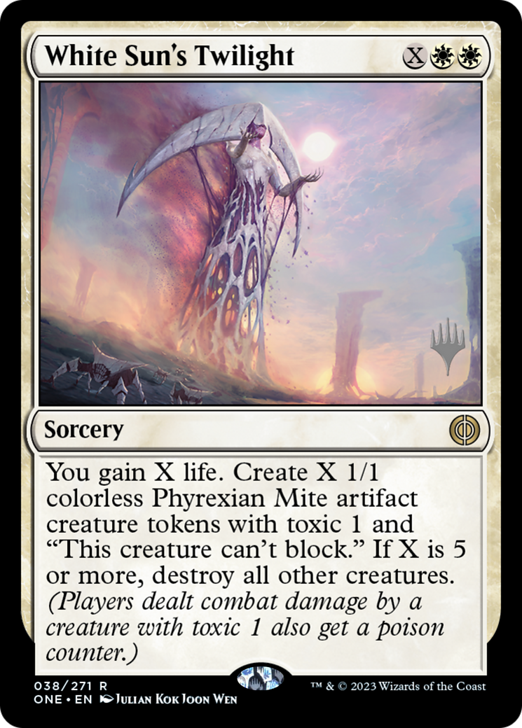 White Sun's Twilight (Promo Pack) [Phyrexia: All Will Be One Promos] | Exor Games Bridgewater