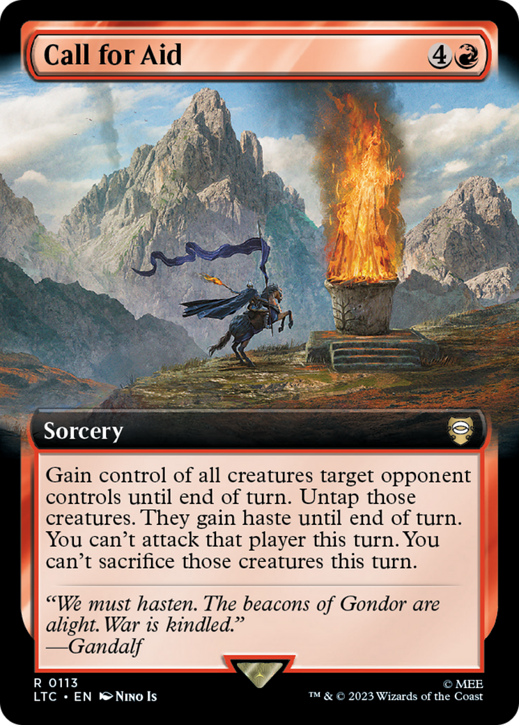 Call for Aid (Extended Art) [The Lord of the Rings: Tales of Middle-Earth Commander] | Exor Games Bridgewater