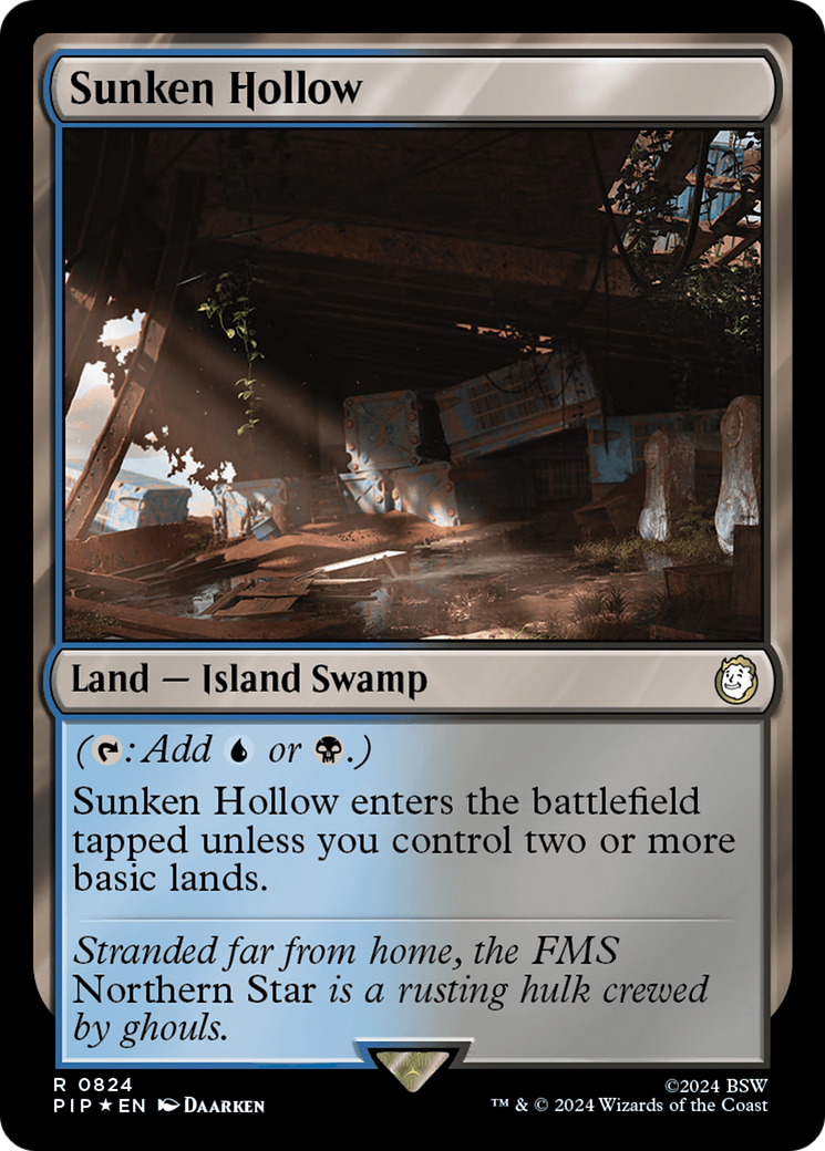 Sunken Hollow (Surge Foil) [Fallout] | Exor Games Bridgewater