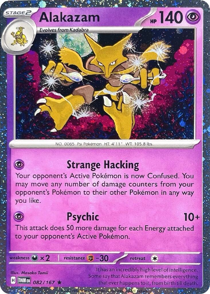Alakazam (082/167) (Cosmos Holo) [Scarlet & Violet: Twilight Masquerade] | Exor Games Bridgewater