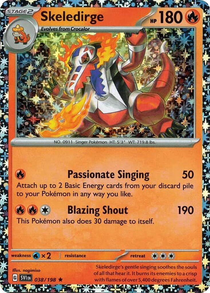 Skeledirge (038/198) (Sparkle Holo) [Miscellaneous Cards] | Exor Games Bridgewater