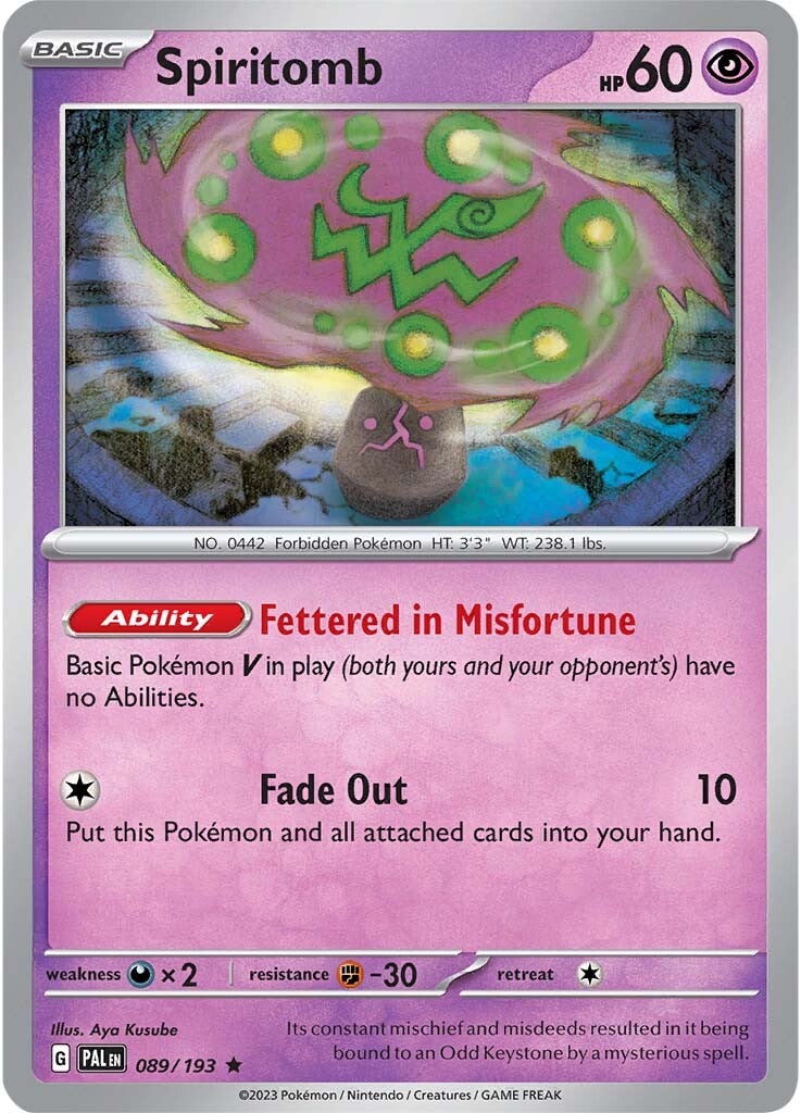 Spiritomb (089/193) [Scarlet & Violet: Paldea Evolved] | Exor Games Bridgewater