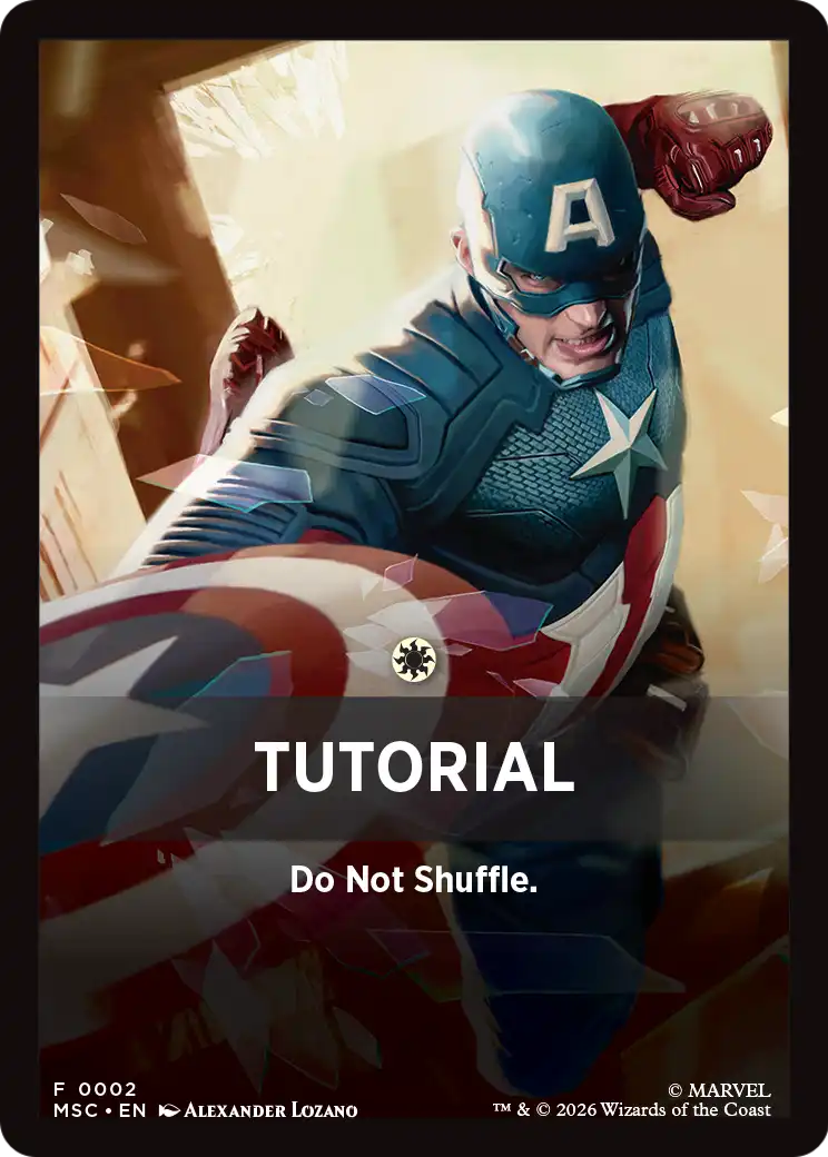 Tutorial Theme Card (0002) [Marvel Super Heroes Commander] | Exor Games Bridgewater