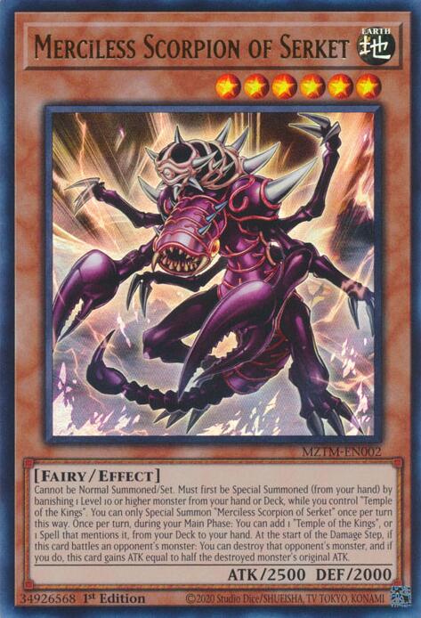 Merciless Scorpion of Serket [MZTM-EN002] Ultra Rare | Exor Games Bridgewater