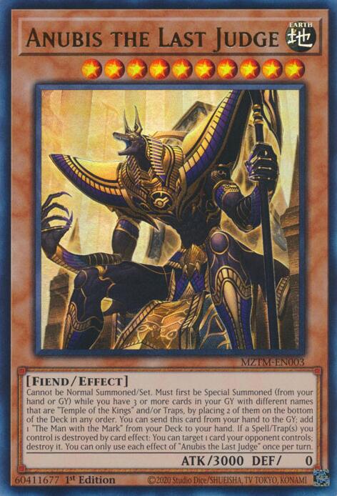 Anubis the Last Judge [MZTM-EN003] Ultra Rare | Exor Games Bridgewater