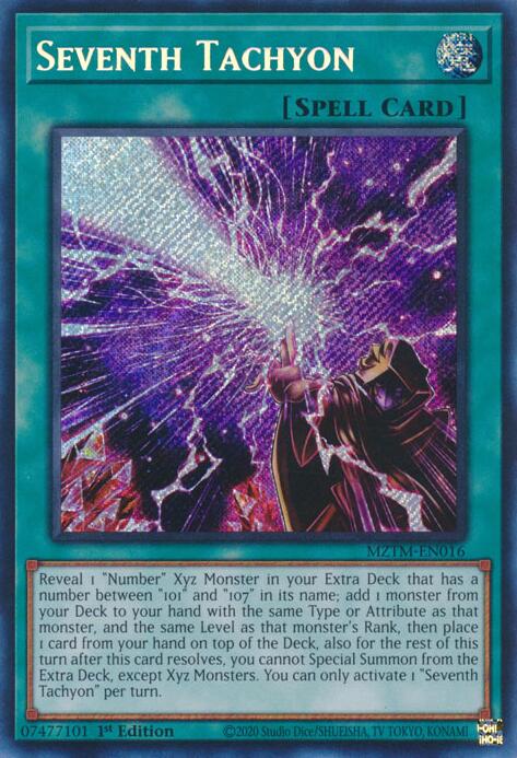 Seventh Tachyon [MZTM-EN016] Secret Rare | Exor Games Bridgewater
