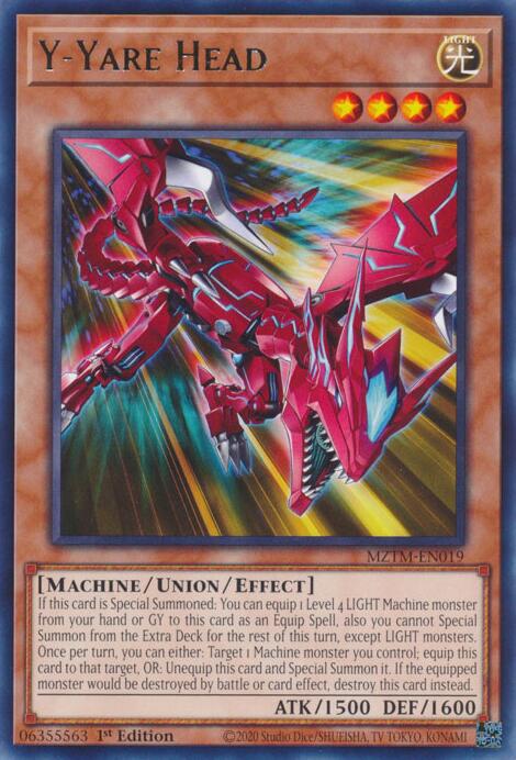 Y-Yare Head [MZTM-EN019] Rare | Exor Games Bridgewater