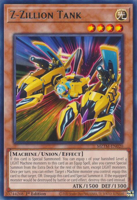 Z-Zillion Tank [MZTM-EN020] Rare | Exor Games Bridgewater