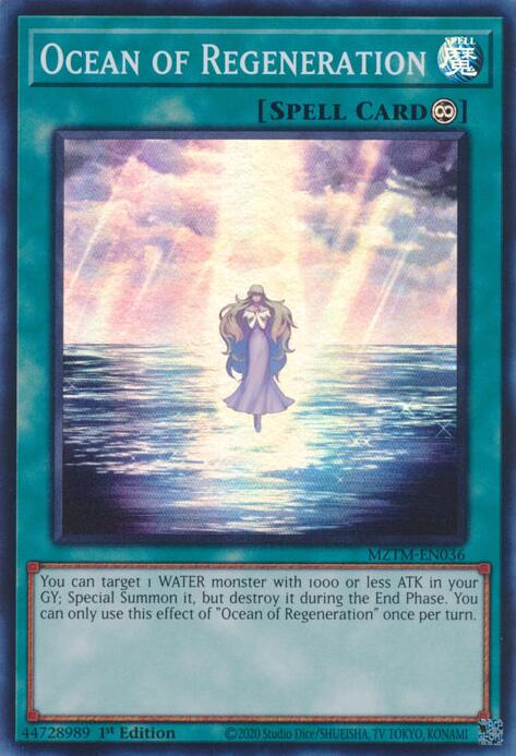 Ocean of Regeneration [MZTM-EN036] Super Rare | Exor Games Bridgewater