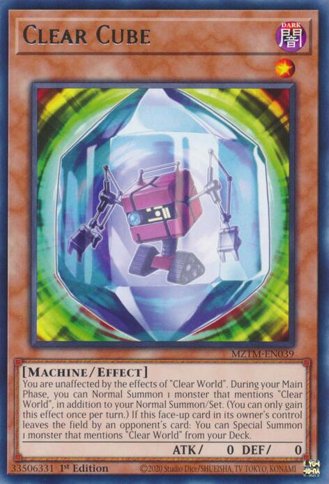 Clear Cube [MZTM-EN039] Rare | Exor Games Bridgewater