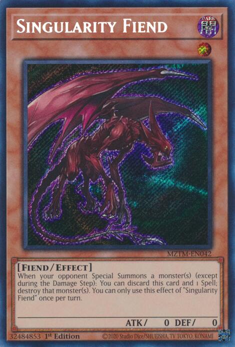 Singularity Fiend [MZTM-EN042] Secret Rare | Exor Games Bridgewater