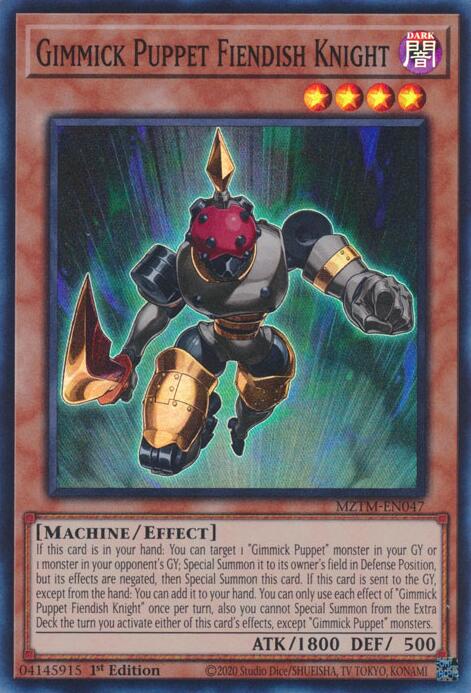 Gimmick Puppet Fiendish Knight [MZTM-EN047] Super Rare | Exor Games Bridgewater