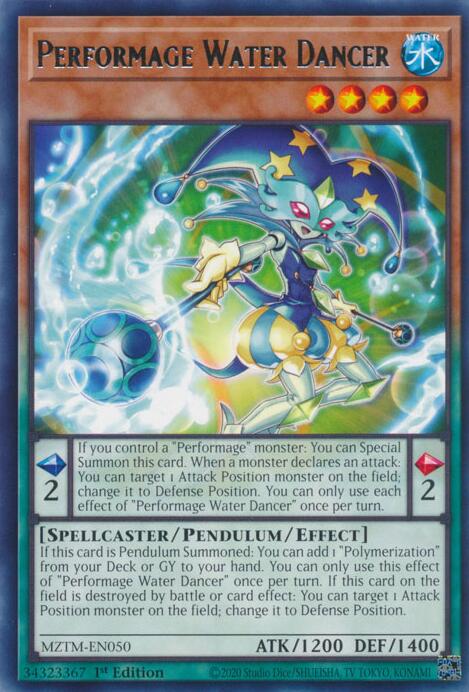 Performage Water Dancer [MZTM-EN050] Rare | Exor Games Bridgewater