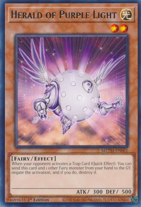 Herald of Purple Light [MZTM-EN061] Rare | Exor Games Bridgewater