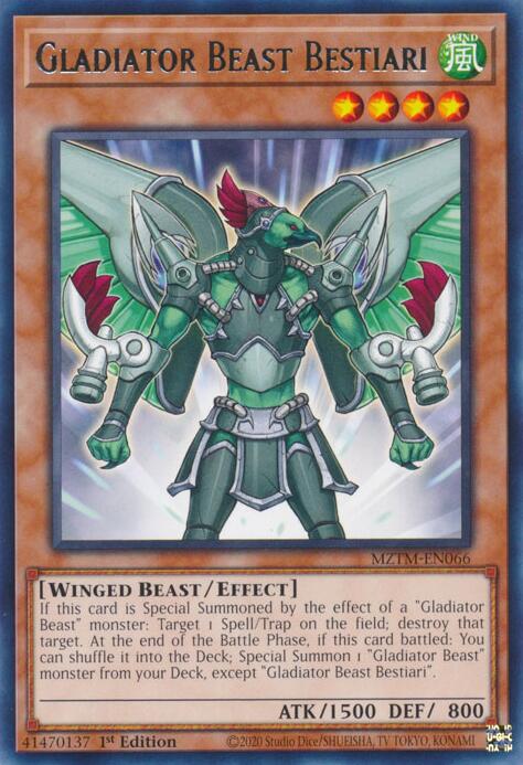 Gladiator Beast Bestiari [MZTM-EN066] Rare | Exor Games Bridgewater
