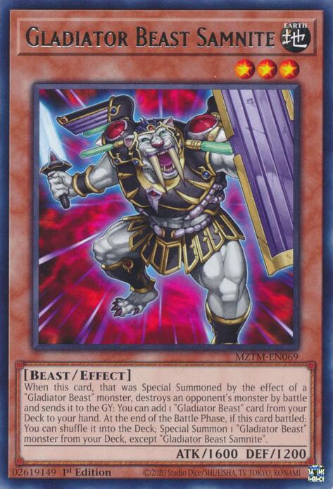 Gladiator Beast Samnite [MZTM-EN069] Rare | Exor Games Bridgewater