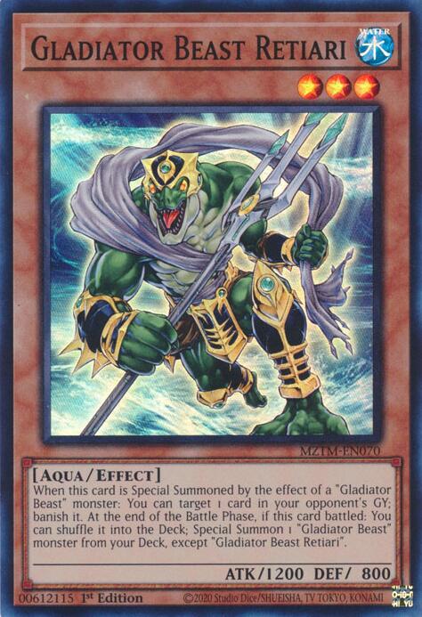 Gladiator Beast Retiari [MZTM-EN070] Super Rare | Exor Games Bridgewater