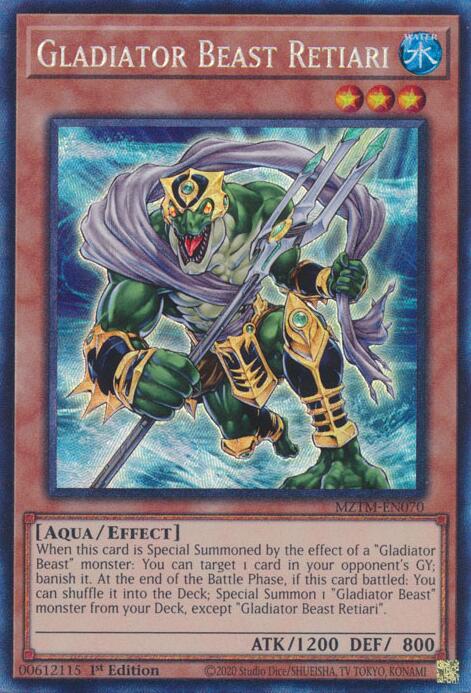 Gladiator Beast Retiari (Collector's Rare) [MZTM-EN070] Collector's Rare | Exor Games Bridgewater