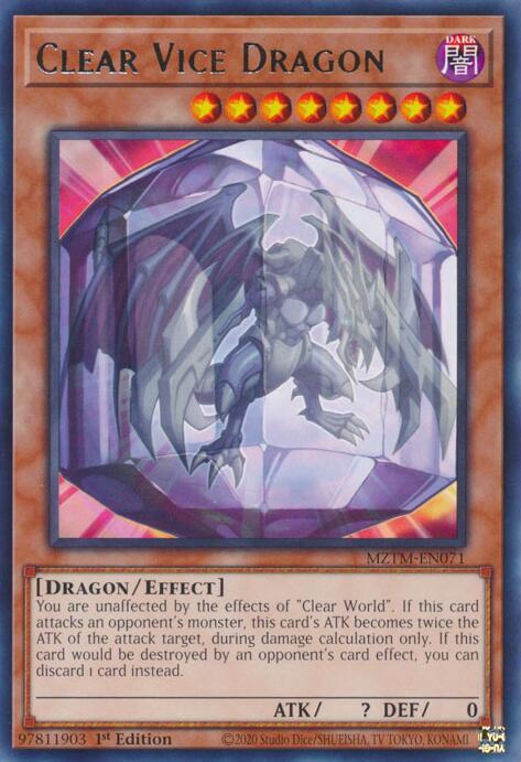 Clear Vice Dragon [MZTM-EN071] Rare | Exor Games Bridgewater