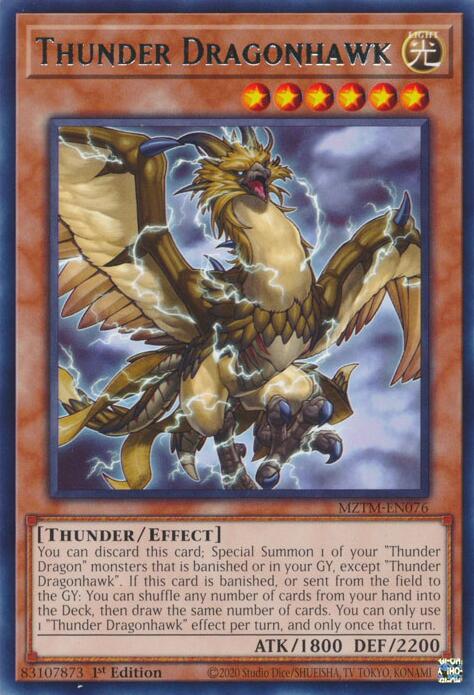 Thunder Dragonhawk [MZTM-EN076] Rare | Exor Games Bridgewater
