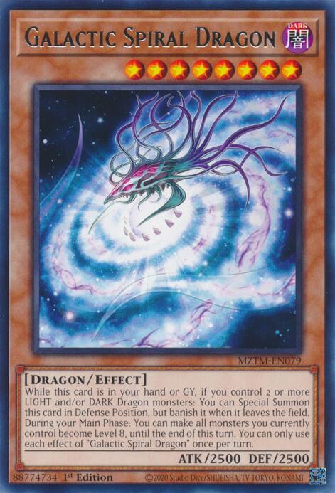 Galactic Spiral Dragon [MZTM-EN079] Rare | Exor Games Bridgewater