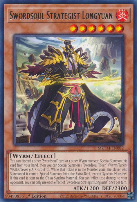 Swordsoul Strategist Longyuan [MZTM-EN082] Rare | Exor Games Bridgewater