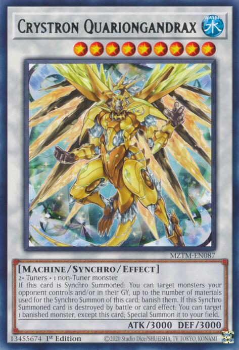 Crystron Quariongandrax [MZTM-EN087] Rare | Exor Games Bridgewater