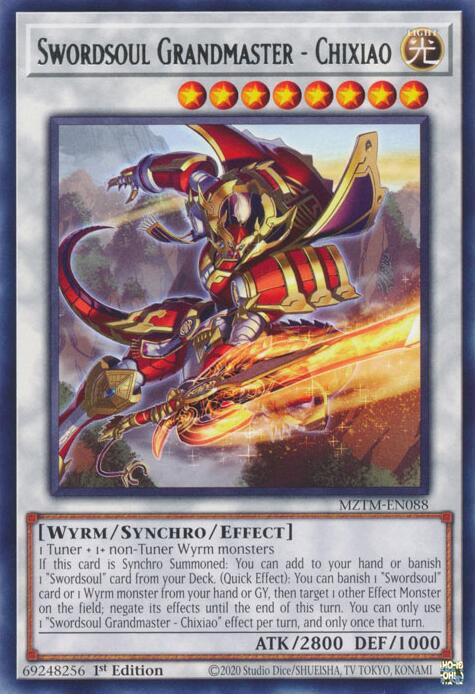 Swordsoul Grandmaster - Chixiao [MZTM-EN088] Rare | Exor Games Bridgewater