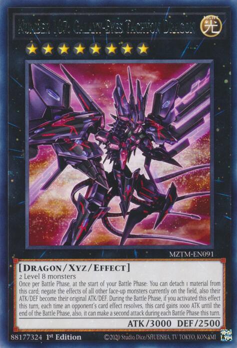 Number 107: Galaxy-Eyes Tachyon Dragon [MZTM-EN091] Rare | Exor Games Bridgewater