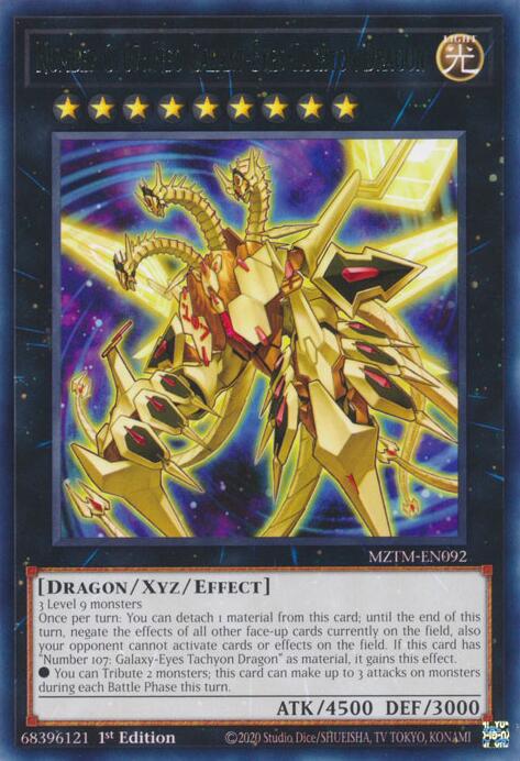 Number C107: Neo Galaxy-Eyes Tachyon Dragon [MZTM-EN092] Rare | Exor Games Bridgewater