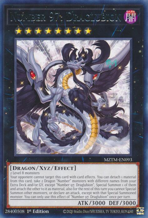 Number 97: Draglubion [MZTM-EN093] Rare | Exor Games Bridgewater