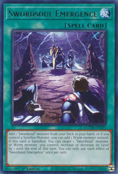 Swordsoul Emergence [MZTM-EN103] Rare | Exor Games Bridgewater