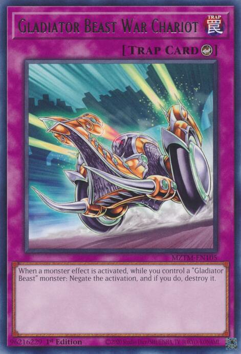 Gladiator Beast War Chariot [MZTM-EN105] Rare | Exor Games Bridgewater