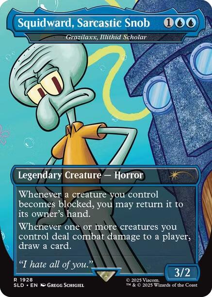 Squidward, Sarcastic Snob - Grazilaxx, Illithid Scholar [Secret Lair Drop Series] | Exor Games Bridgewater