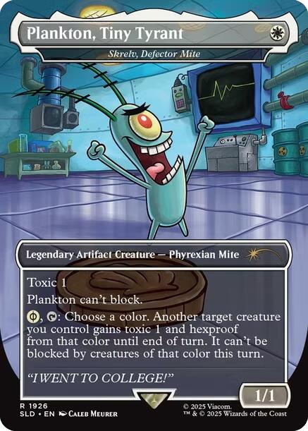 Plankton, Tiny Tyrant - Skrelv, Defector Mite [Secret Lair Drop Series] | Exor Games Bridgewater